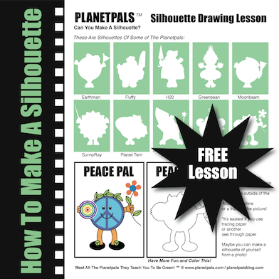 Planetpals Free Drawing Lesson! Draw a silhouette