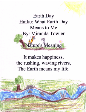 earthday haiku haiga 