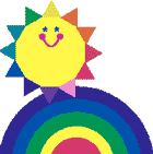 sun and rainbow