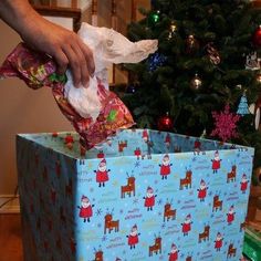 Make a Giftwrap Recycle Box
