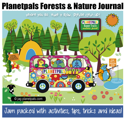 Planetpals Forest and Nature  Journal Eco Friendly Crafts Ideas Tips Activities for Kids Family