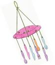 cutlery wind chimes recycle craft