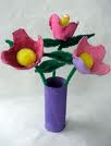 easter flowers recycle craft