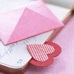heart scraps bookmark craft