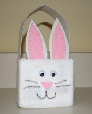 milk carton bunny basket