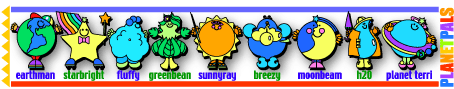 planetpals earth friendly recycle characters