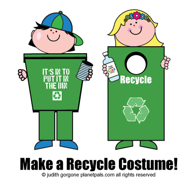 recycle bin costume